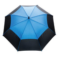 Blue - Back - XD Collection Impact Aware RPET Automatic Stormproof Stick Umbrella