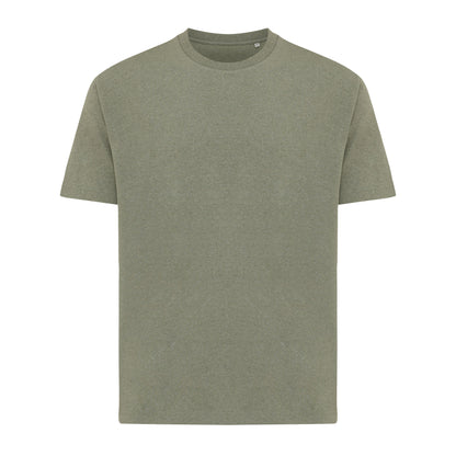 Heather Green - Front - Iqoniq Unisex Adult Teide Recycled Cotton T-Shirt