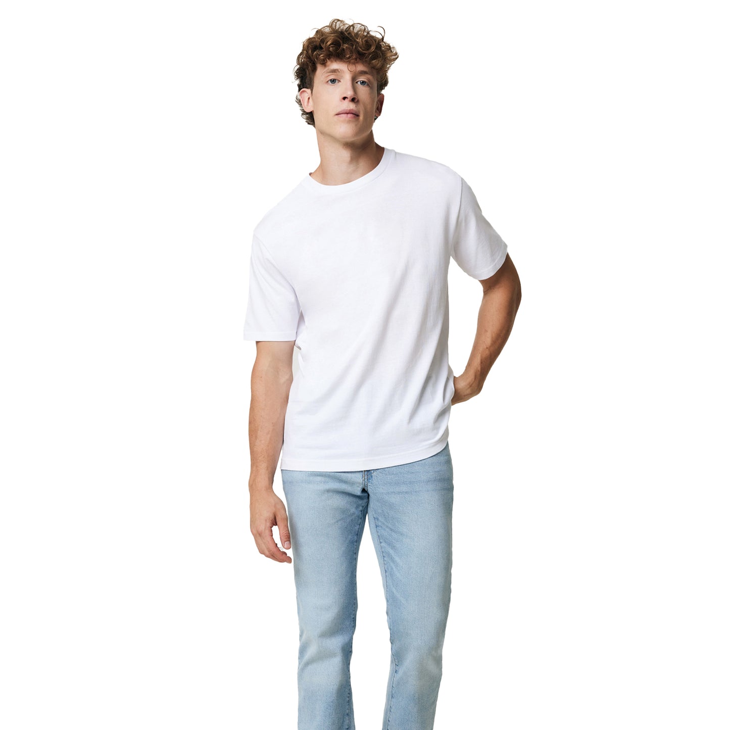 White - Side - Iqoniq Unisex Adult Teide Recycled Cotton T-Shirt