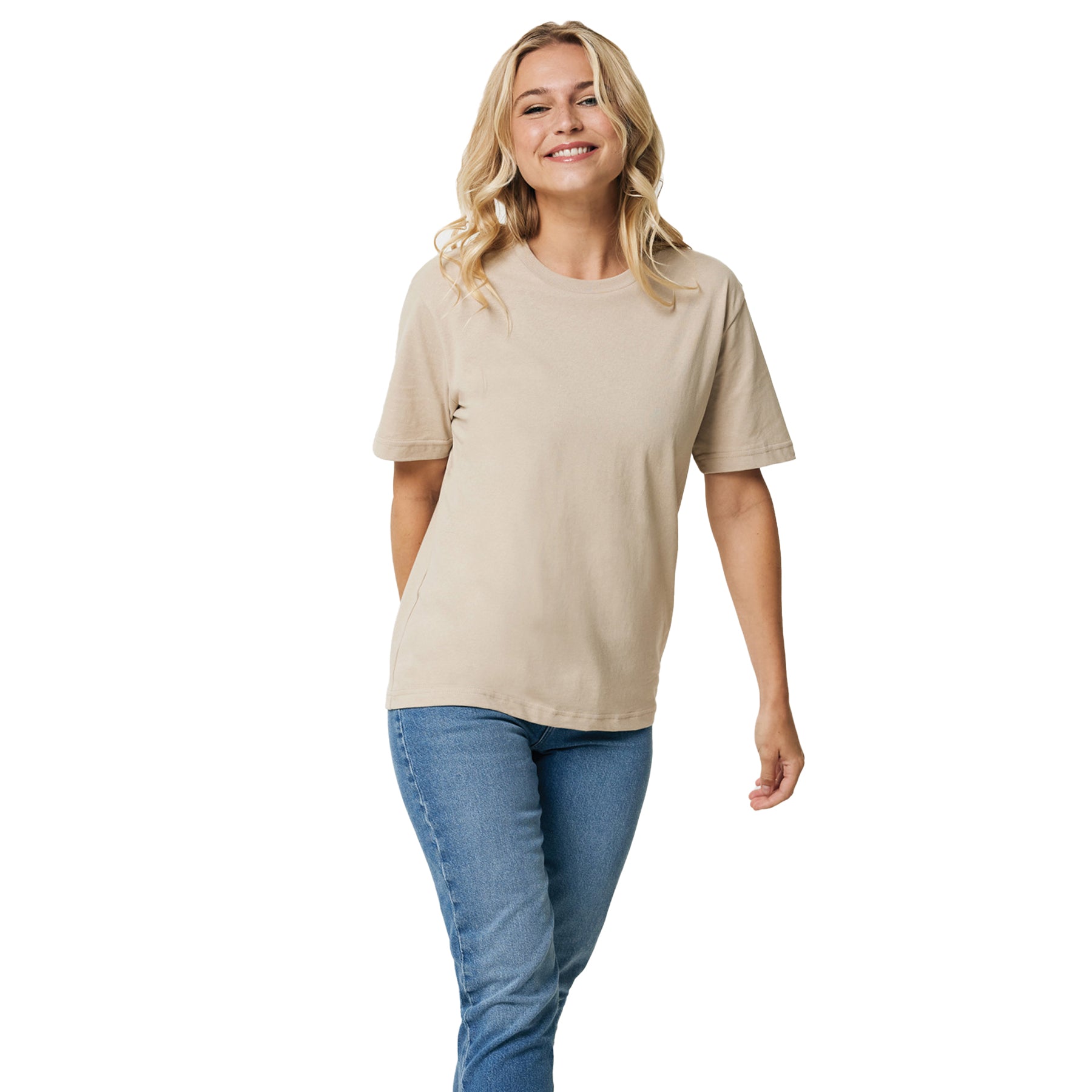 Desert - Side - Iqoniq Unisex Adult Teide Recycled Cotton T-Shirt