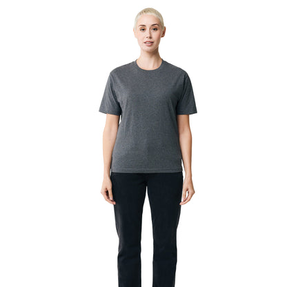 Heather Anthracite - Side - Iqoniq Unisex Adult Teide Recycled Cotton T-Shirt