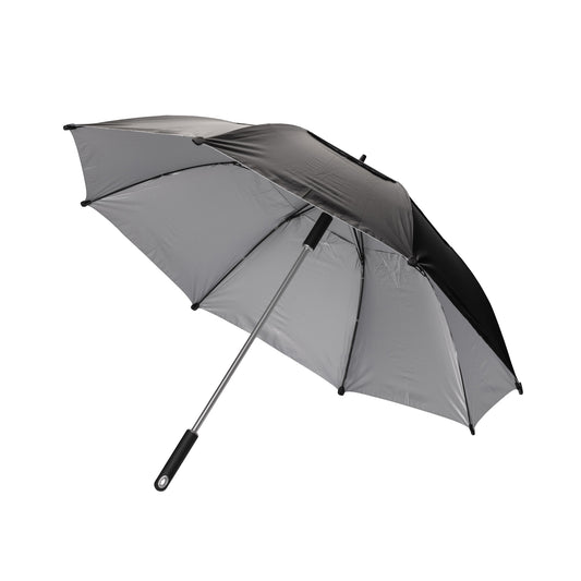 Black - Front - XD Xclusive Hurricane Aware Stick Umbrella
