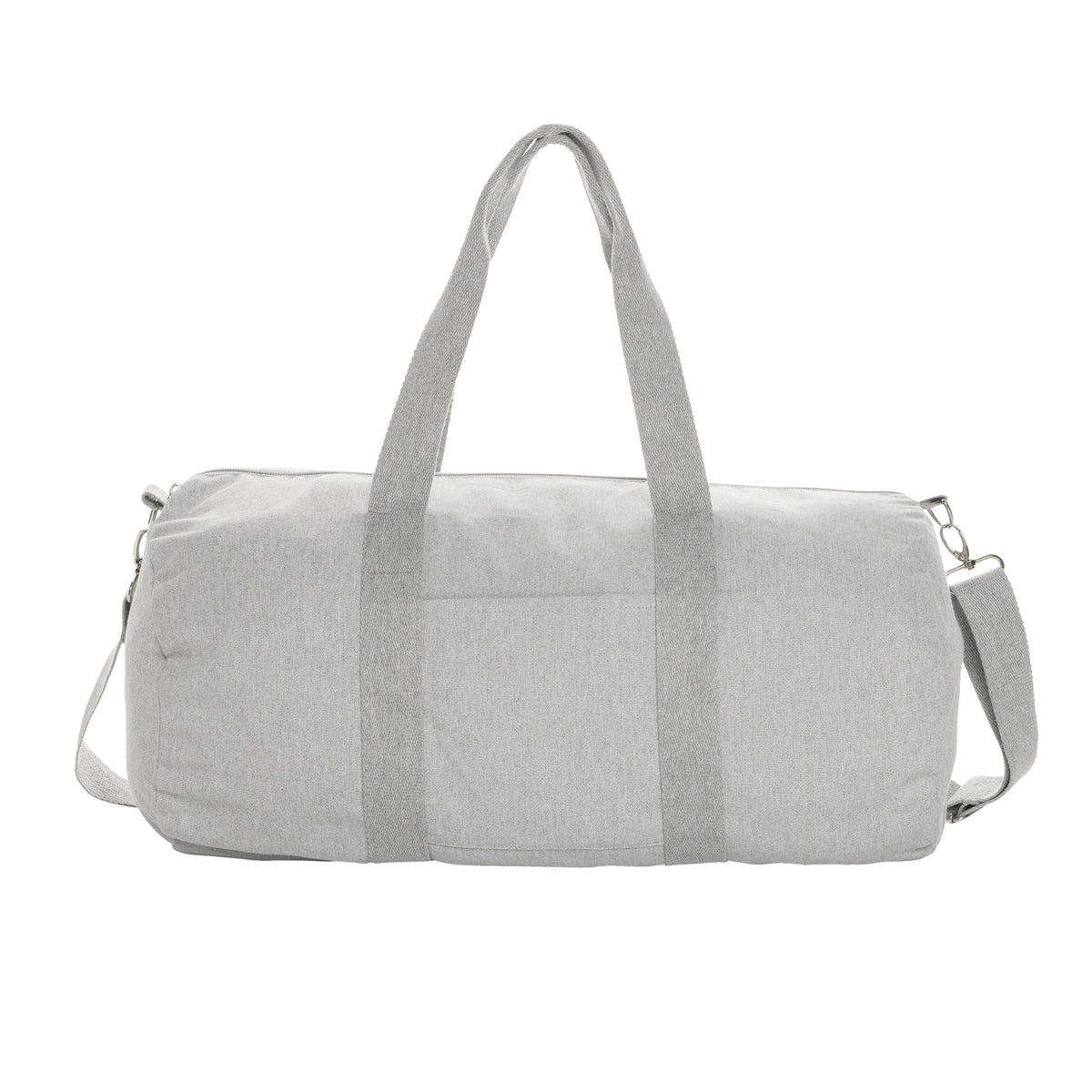 Grey - Front - XD Collection Impact Aware Recycled Canvas Undyed Duffle Bag
