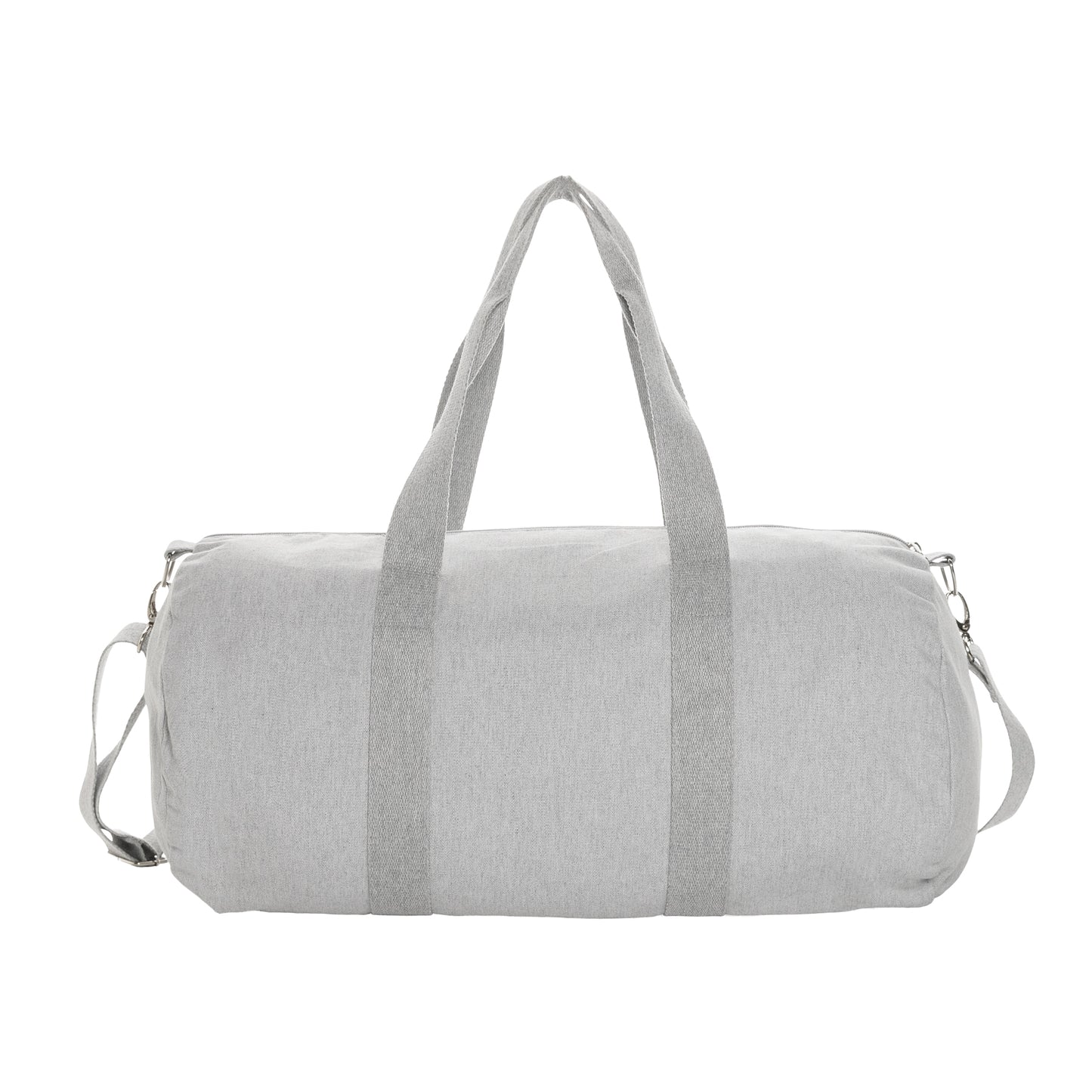 Grey - Back - XD Collection Impact Aware Recycled Canvas Undyed Duffle Bag