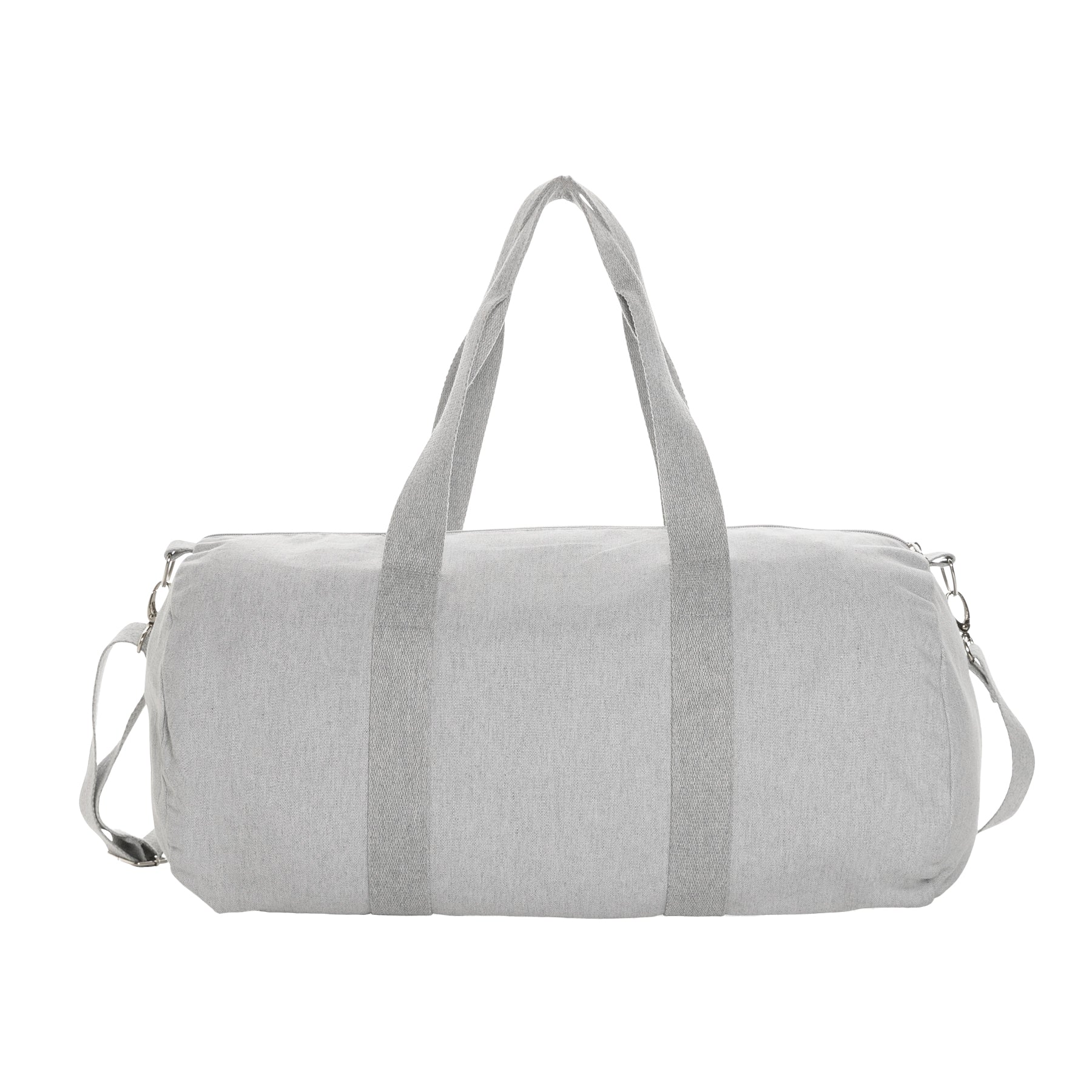 Grey - Back - XD Collection Impact Aware Recycled Canvas Undyed Duffle Bag