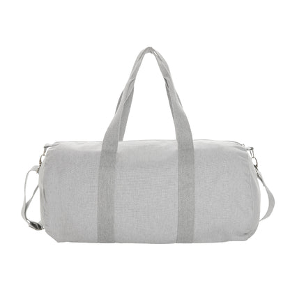 Grey - Back - XD Collection Impact Aware Recycled Canvas Undyed Duffle Bag