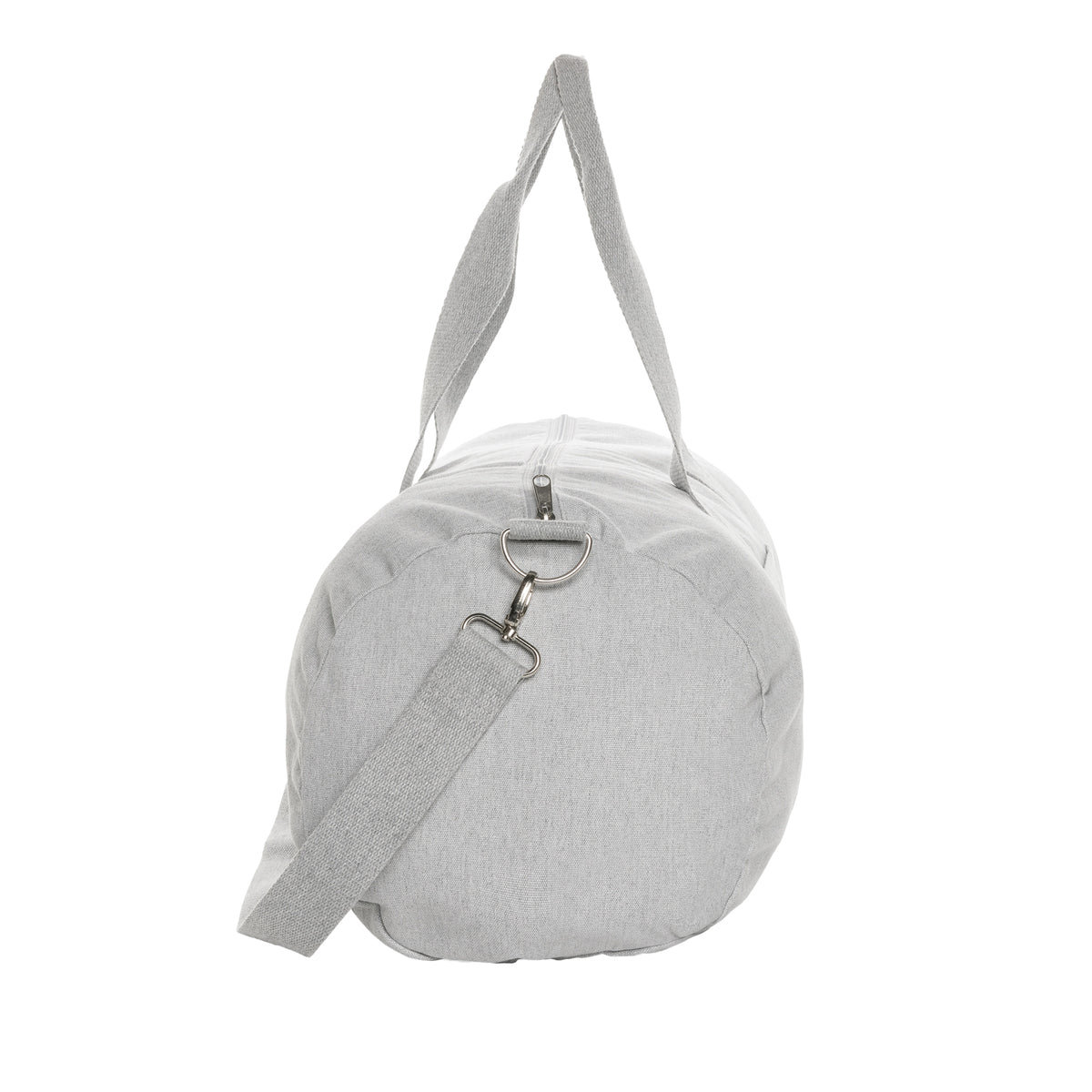 Grey - Side - XD Collection Impact Aware Recycled Canvas Undyed Duffle Bag