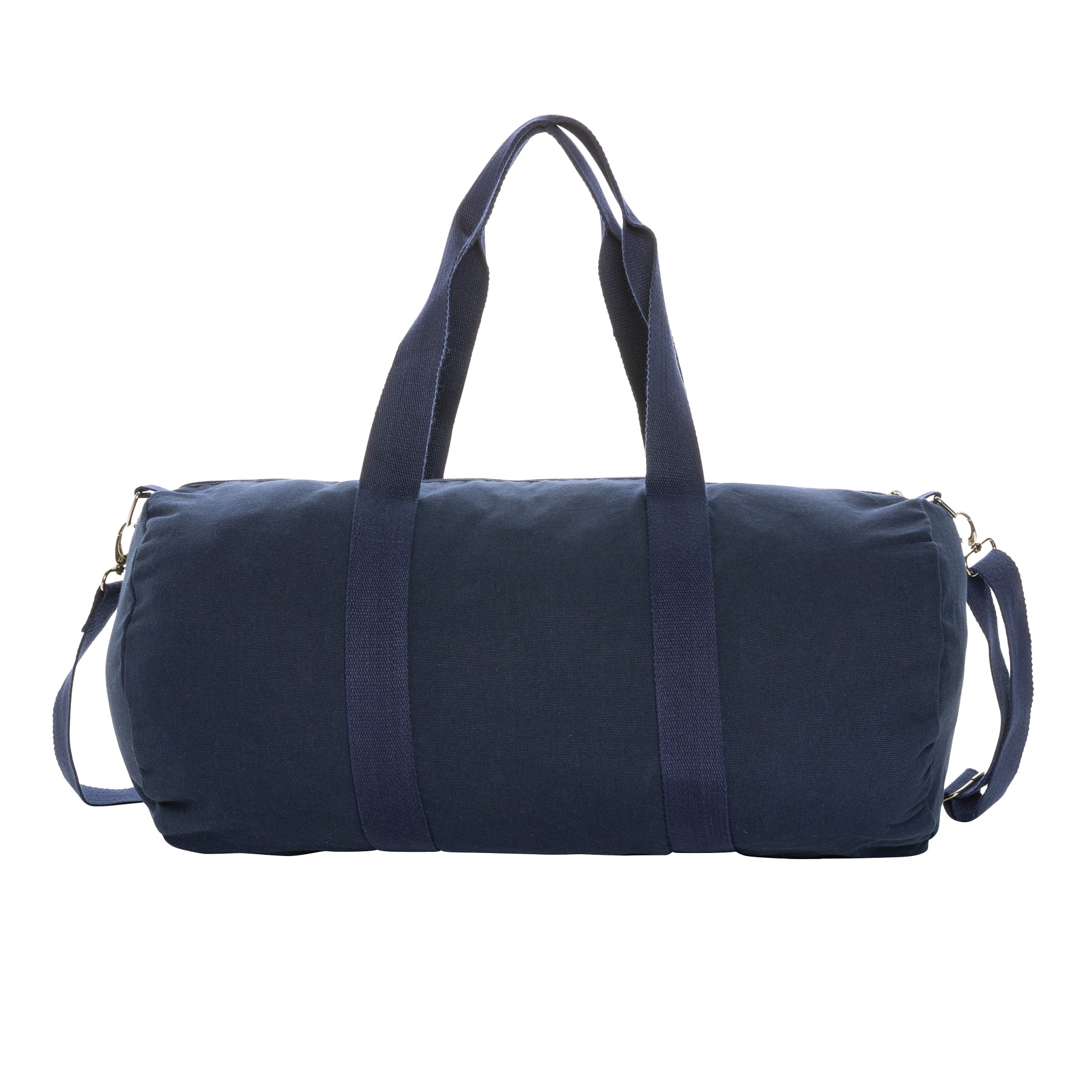 Navy - Back - XD Collection Impact Aware Recycled Canvas Undyed Duffle Bag