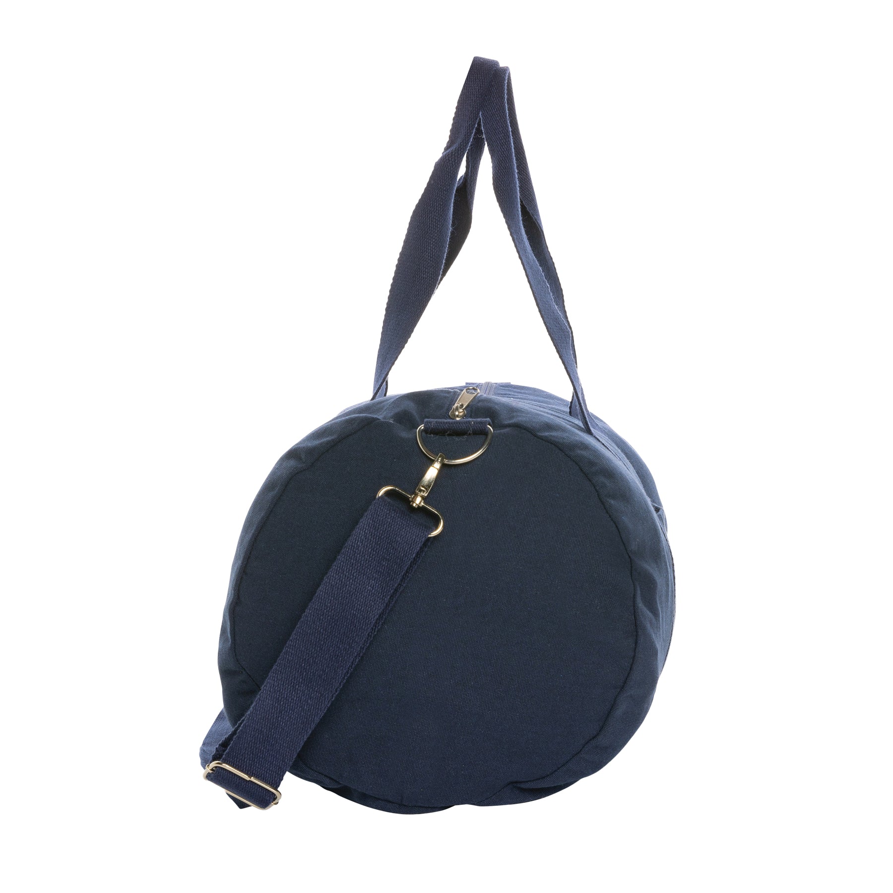 Navy - Side - XD Collection Impact Aware Recycled Canvas Undyed Duffle Bag