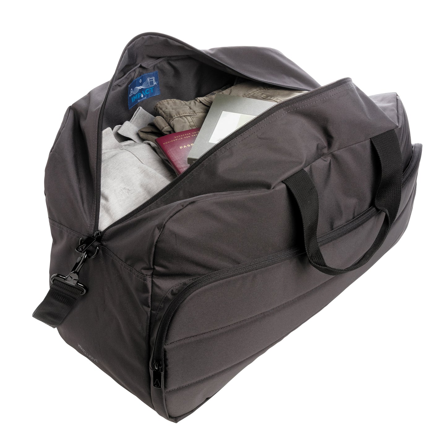 Black - Side - XD Xclusive Impact RPET Aware Weekend Bag
