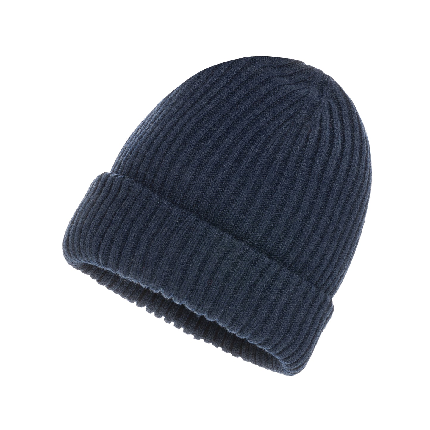 Navy - Back - XD Collection Impact Aware Polylana Double Knit Beanie