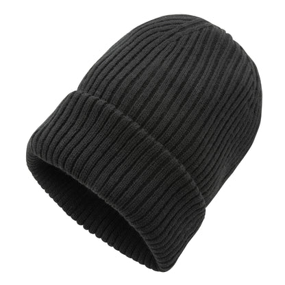 Black - Back - XD Collection Impact Aware Polylana Double Knit Beanie