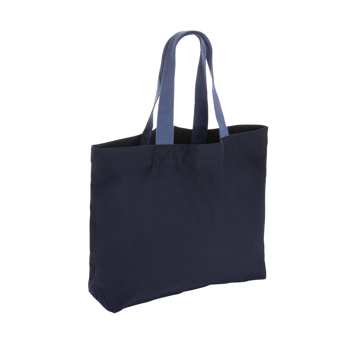 Navy - Back - XD Collection Impact Aware Large Recycled Canvas Undyed Tote Bag