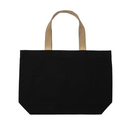 Black - Front - XD Collection Impact Aware Large Recycled Canvas Undyed Tote Bag