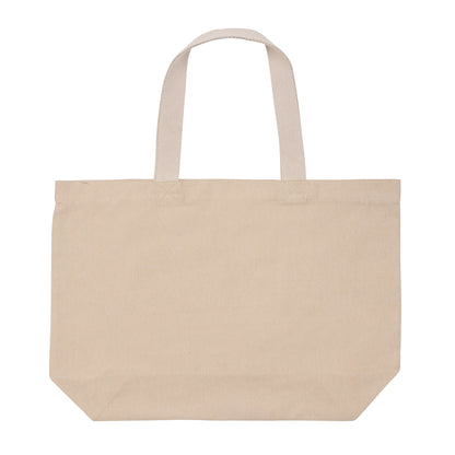 Brown - Front - XD Collection Impact Aware Large Recycled Canvas Undyed Tote Bag