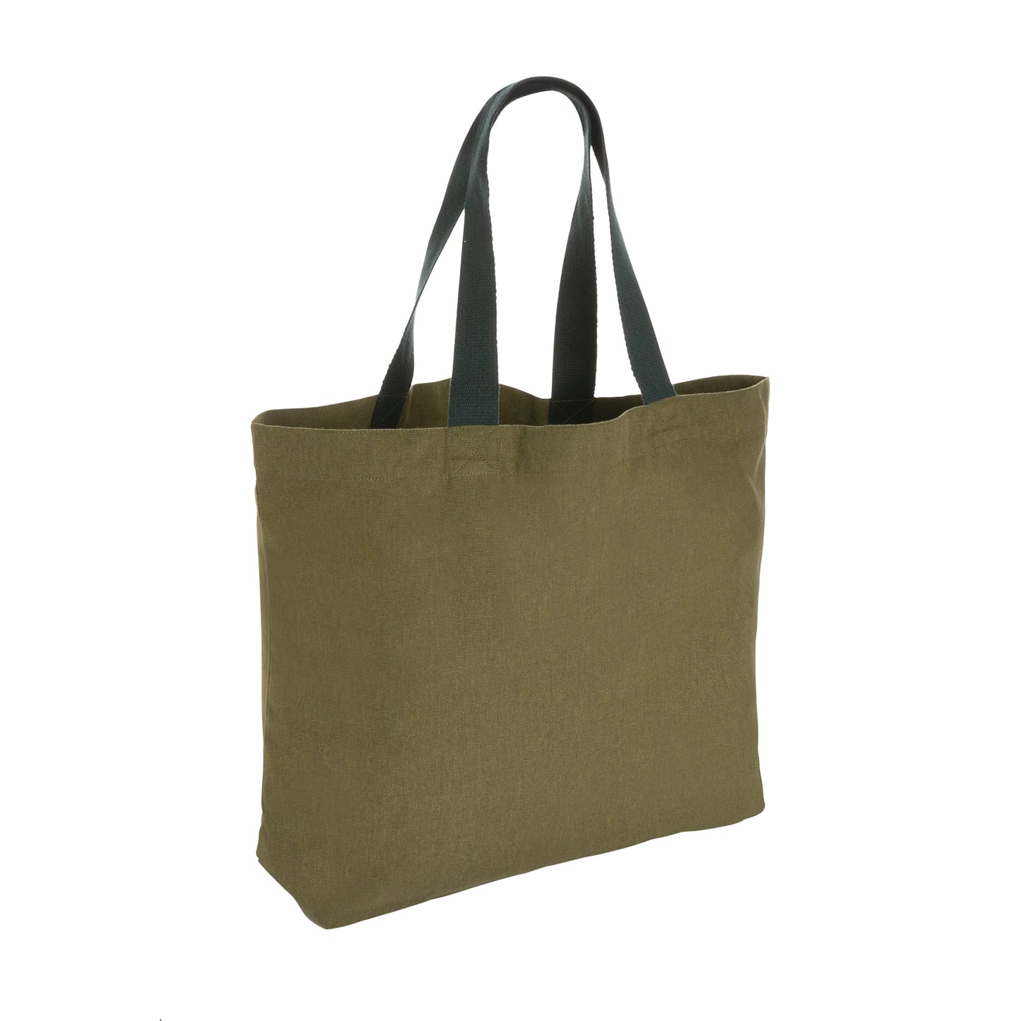 Green - Back - XD Collection Impact Aware Large Recycled Canvas Undyed Tote Bag