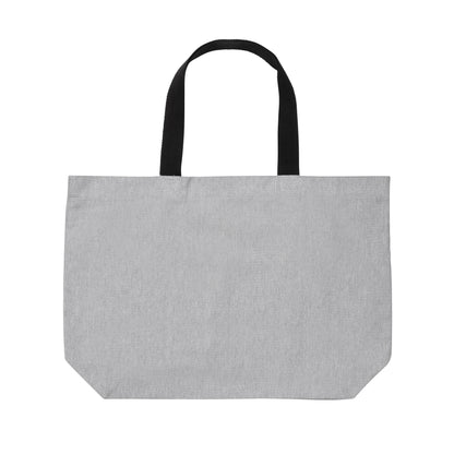 Grey - Front - XD Collection Impact Aware Large Recycled Canvas Undyed Tote Bag