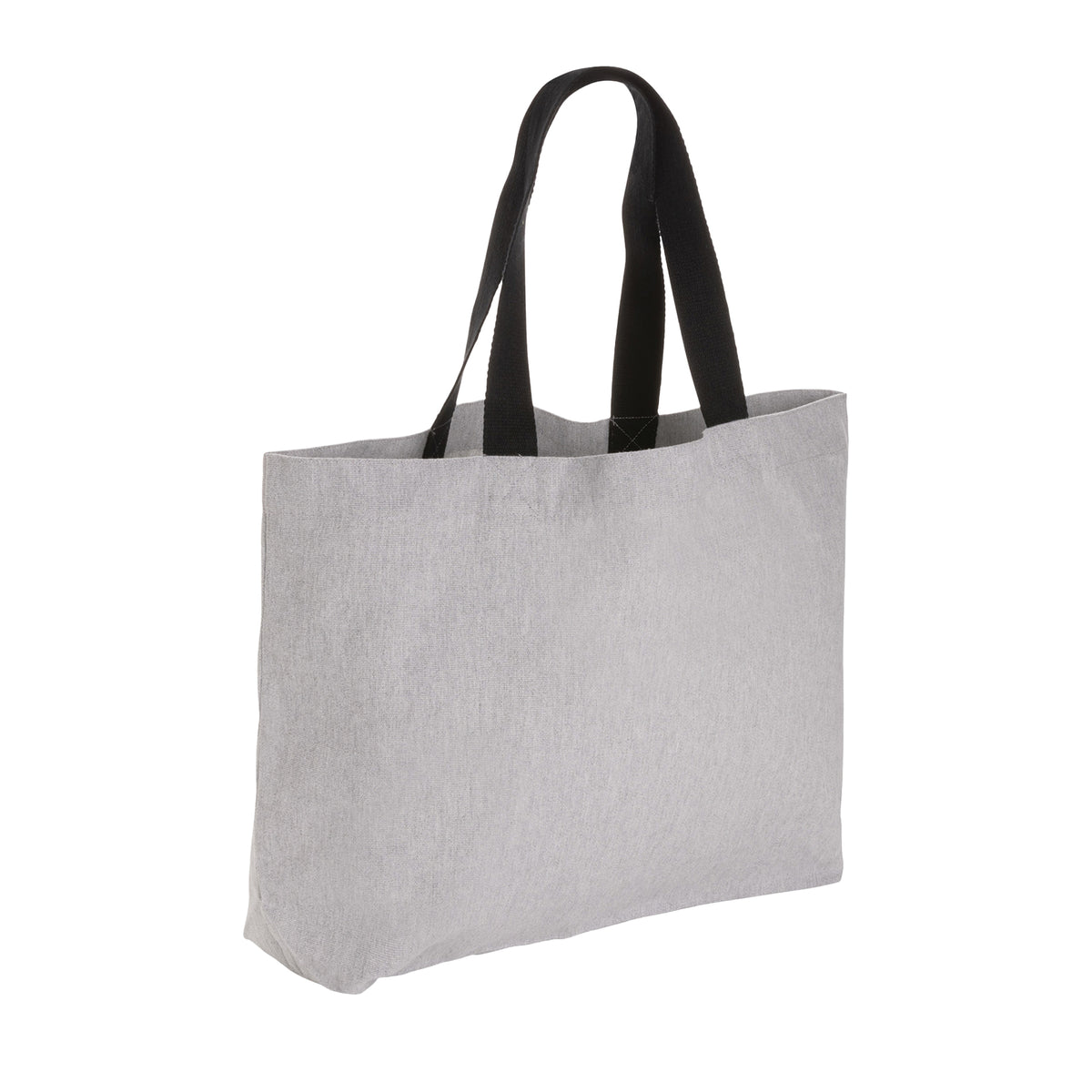 Grey - Back - XD Collection Impact Aware Large Recycled Canvas Undyed Tote Bag