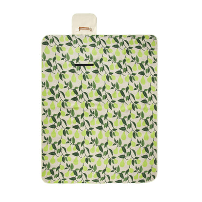 Green - Back - Vinga Daya RPET Leaves Picnic Blanket
