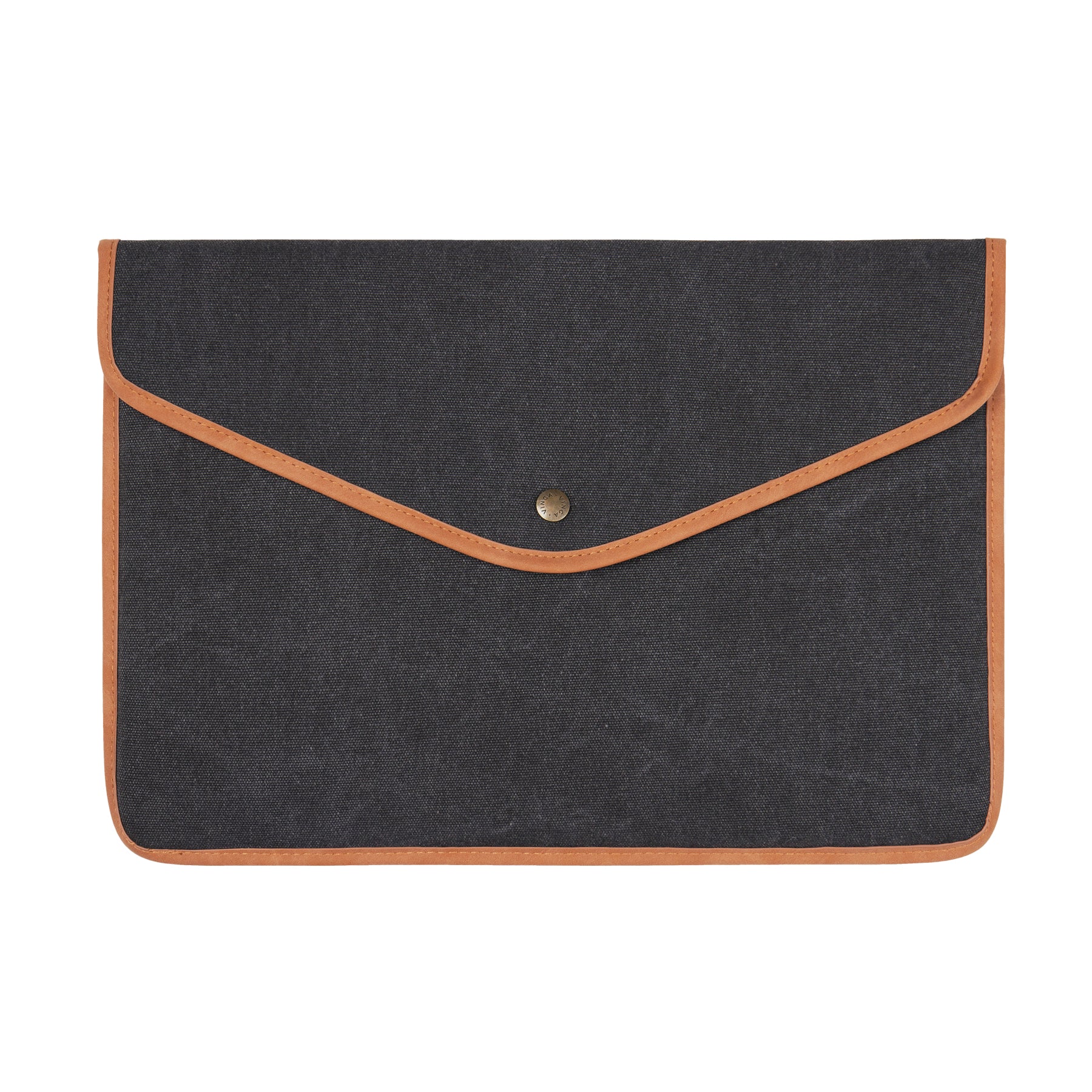 Black - Front - Vinga Bosler Canvas Recycled Laptop Sleeve