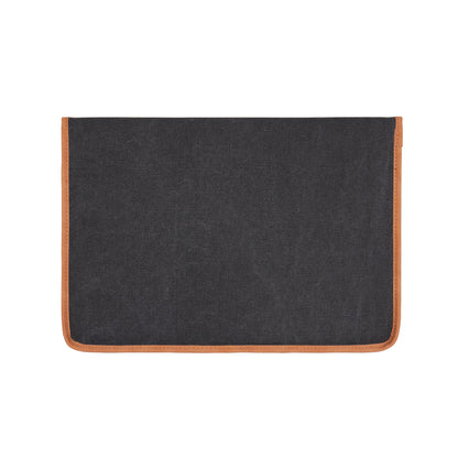 Black - Back - Vinga Bosler Canvas Recycled Laptop Sleeve