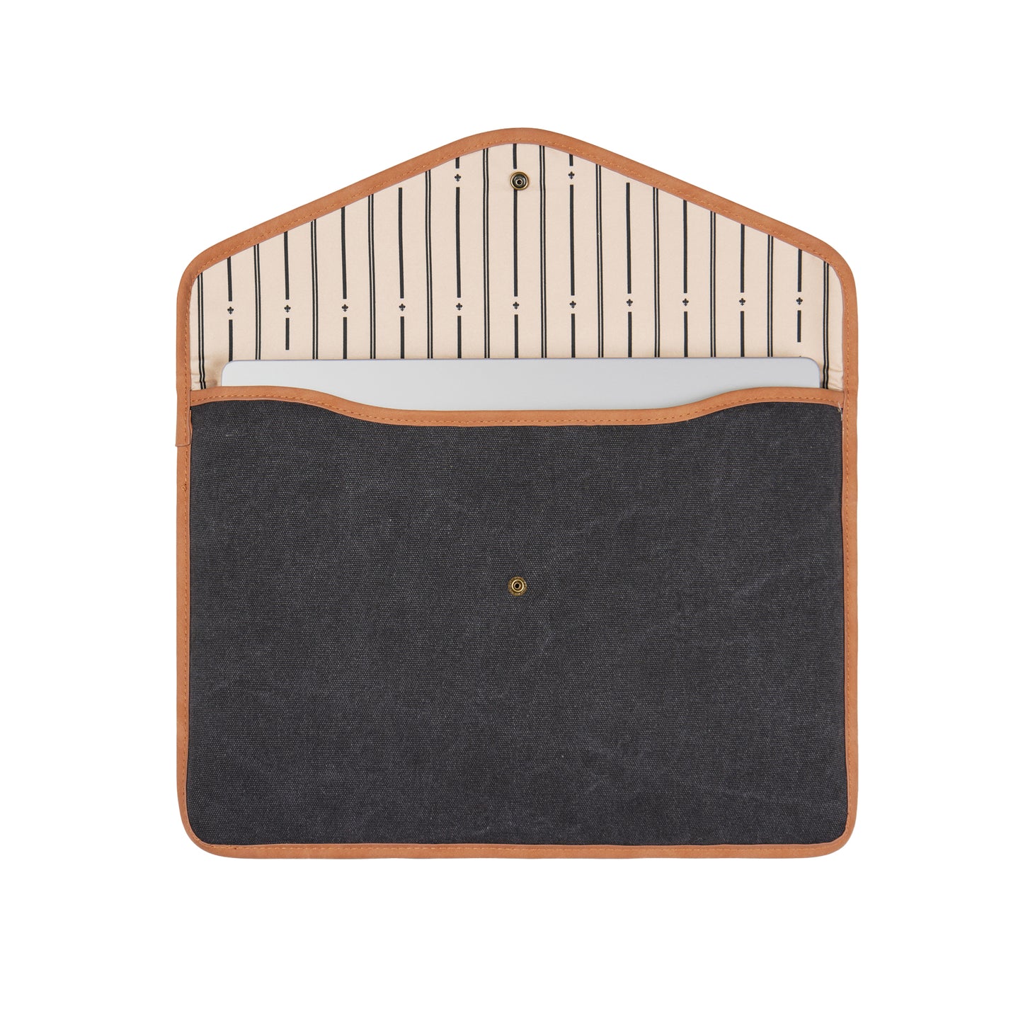 Black - Side - Vinga Bosler Canvas Recycled Laptop Sleeve