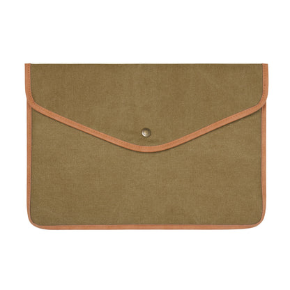 Green - Front - Vinga Bosler Canvas Recycled Laptop Sleeve