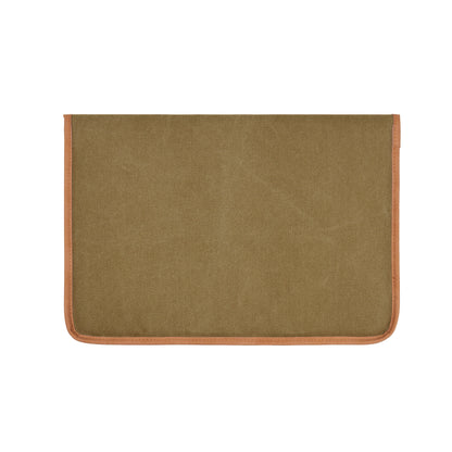 Green - Back - Vinga Bosler Canvas Recycled Laptop Sleeve