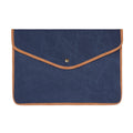 Navy - Front - Vinga Bosler Canvas Recycled Laptop Sleeve