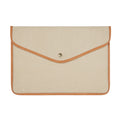 Beige - Front - Vinga Bosler Canvas Recycled Laptop Sleeve