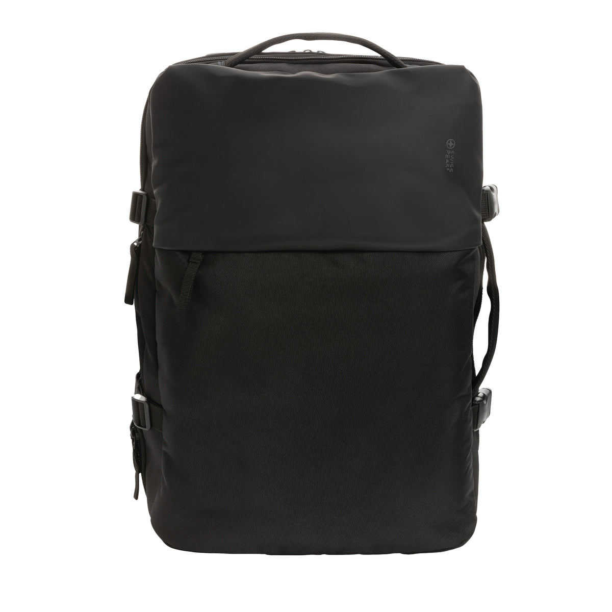 Black - Front - Swiss Peak Aware RPET 27L Weekend Bag