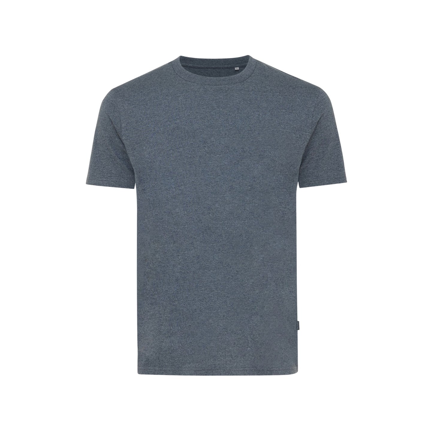 Heather Navy - Front - Iqoniq Unisex Adult Manuel Undyed T-Shirt