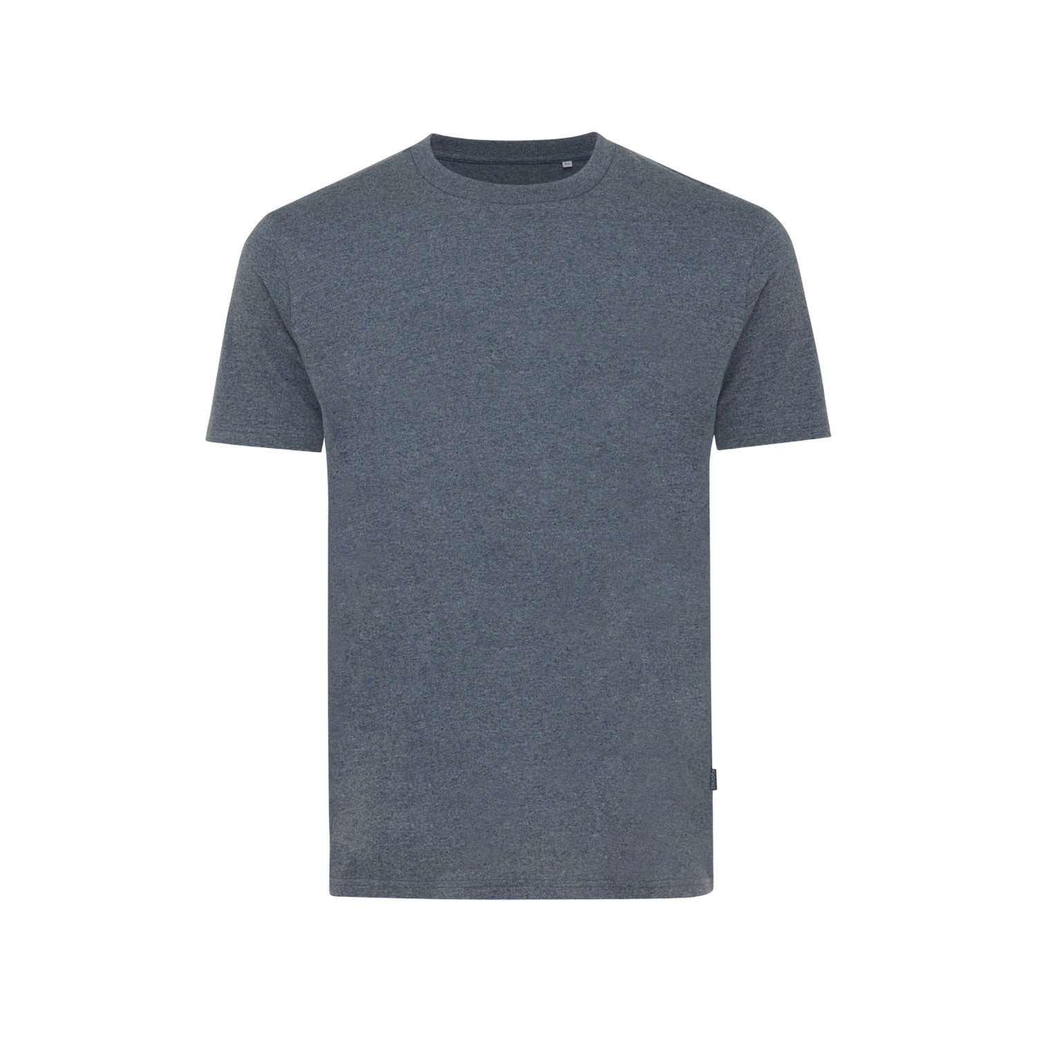 Heather Navy - Front - Iqoniq Unisex Adult Manuel Undyed T-Shirt