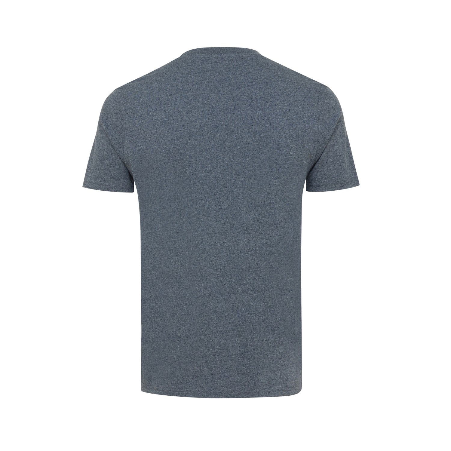 Heather Navy - Back - Iqoniq Unisex Adult Manuel Undyed T-Shirt