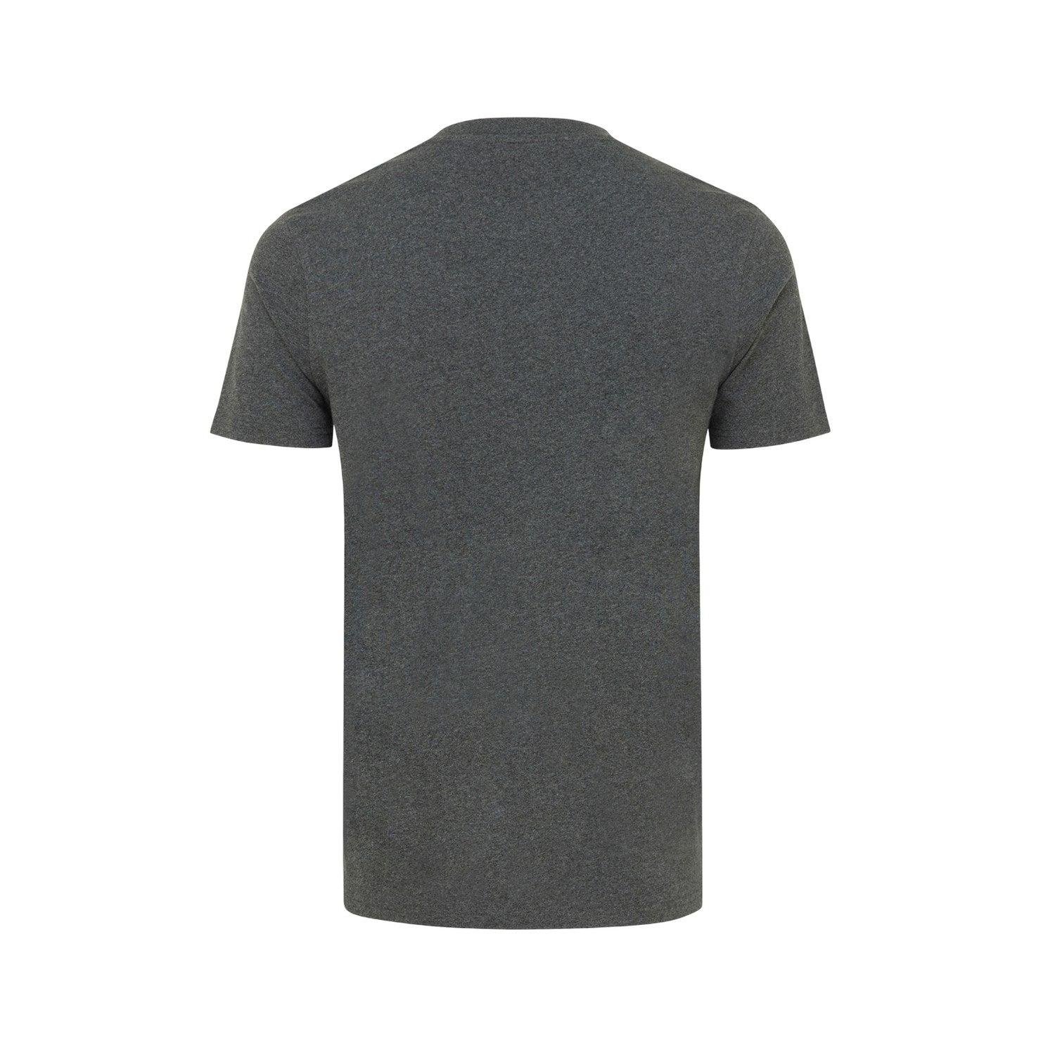 Heather Anthracite - Back - Iqoniq Unisex Adult Manuel Undyed T-Shirt
