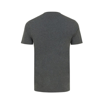 Heather Anthracite - Back - Iqoniq Unisex Adult Manuel Undyed T-Shirt