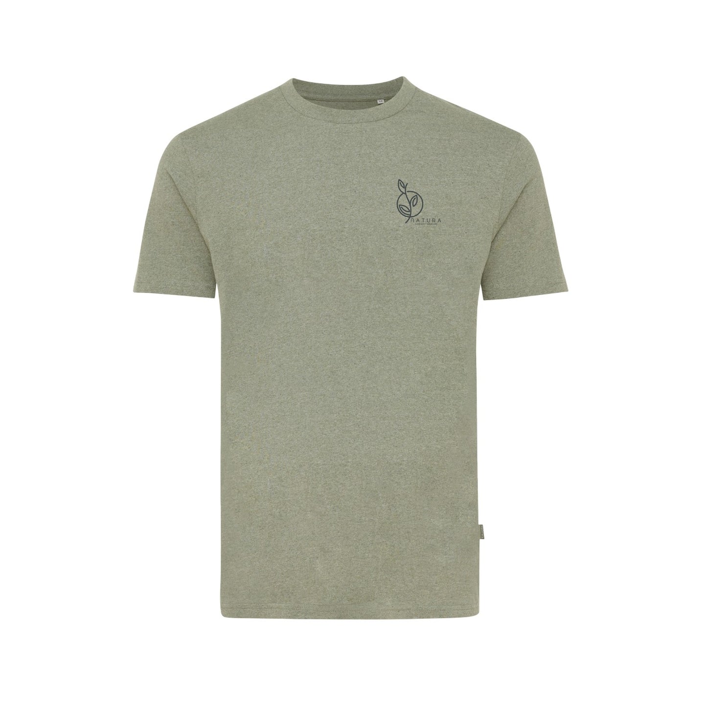 Heather Green - Front - Iqoniq Unisex Adult Manuel Undyed T-Shirt