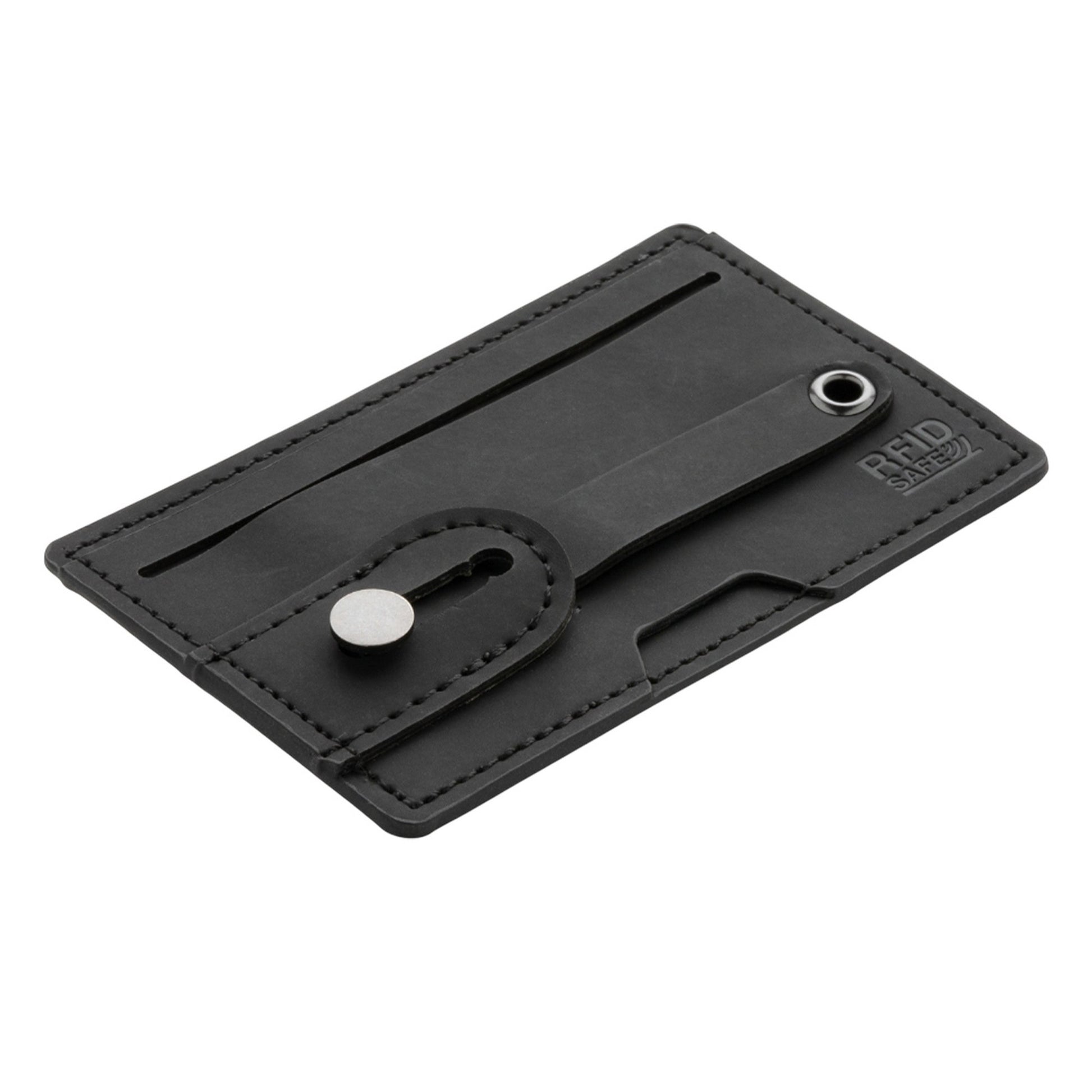 Black - Side - XD Collection RFID 3 in 1 Phone Card Holder
