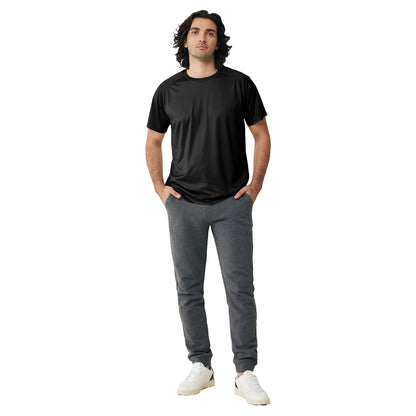 Black - Side - Iqoniq Unisex Adult Tikal Recycled Polyester Quick Dry Sport T-Shirt