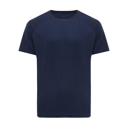 Navy - Front - Iqoniq Unisex Adult Tikal Recycled Polyester Quick Dry Sport T-Shirt