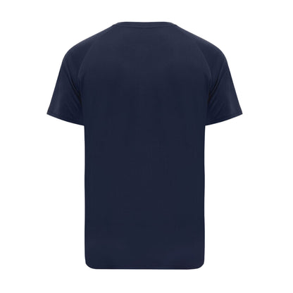 Navy - Back - Iqoniq Unisex Adult Tikal Recycled Polyester Quick Dry Sport T-Shirt