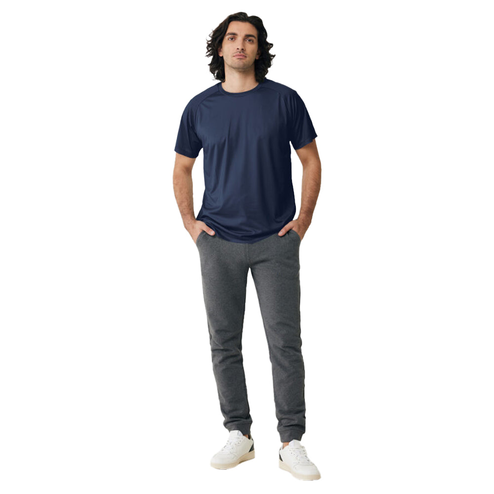 Navy - Side - Iqoniq Unisex Adult Tikal Recycled Polyester Quick Dry Sport T-Shirt