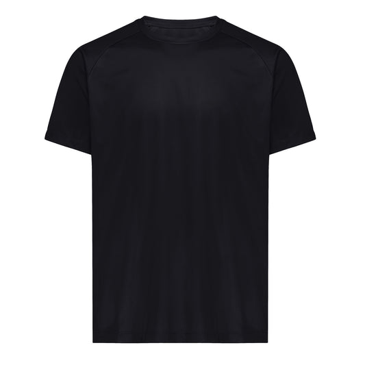 Black - Front - Iqoniq Unisex Adult Tikal Recycled Polyester Quick Dry Sport T-Shirt