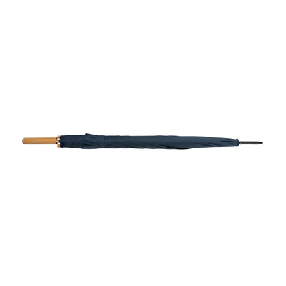 Navy - Side - XD Collection Impact Aware Bamboo Stick Umbrella