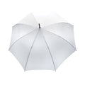 White - Back - XD Collection Impact Aware Bamboo Stick Umbrella