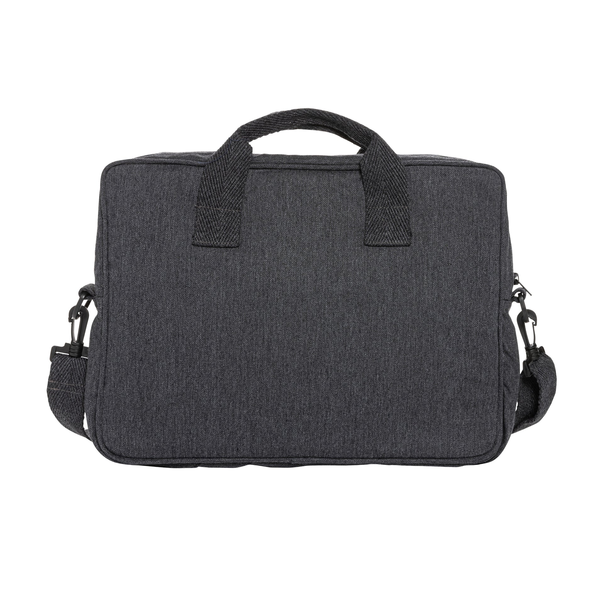 Anthracite - Back - XD Collection Laluka Recycled Cotton Aware Laptop Bag