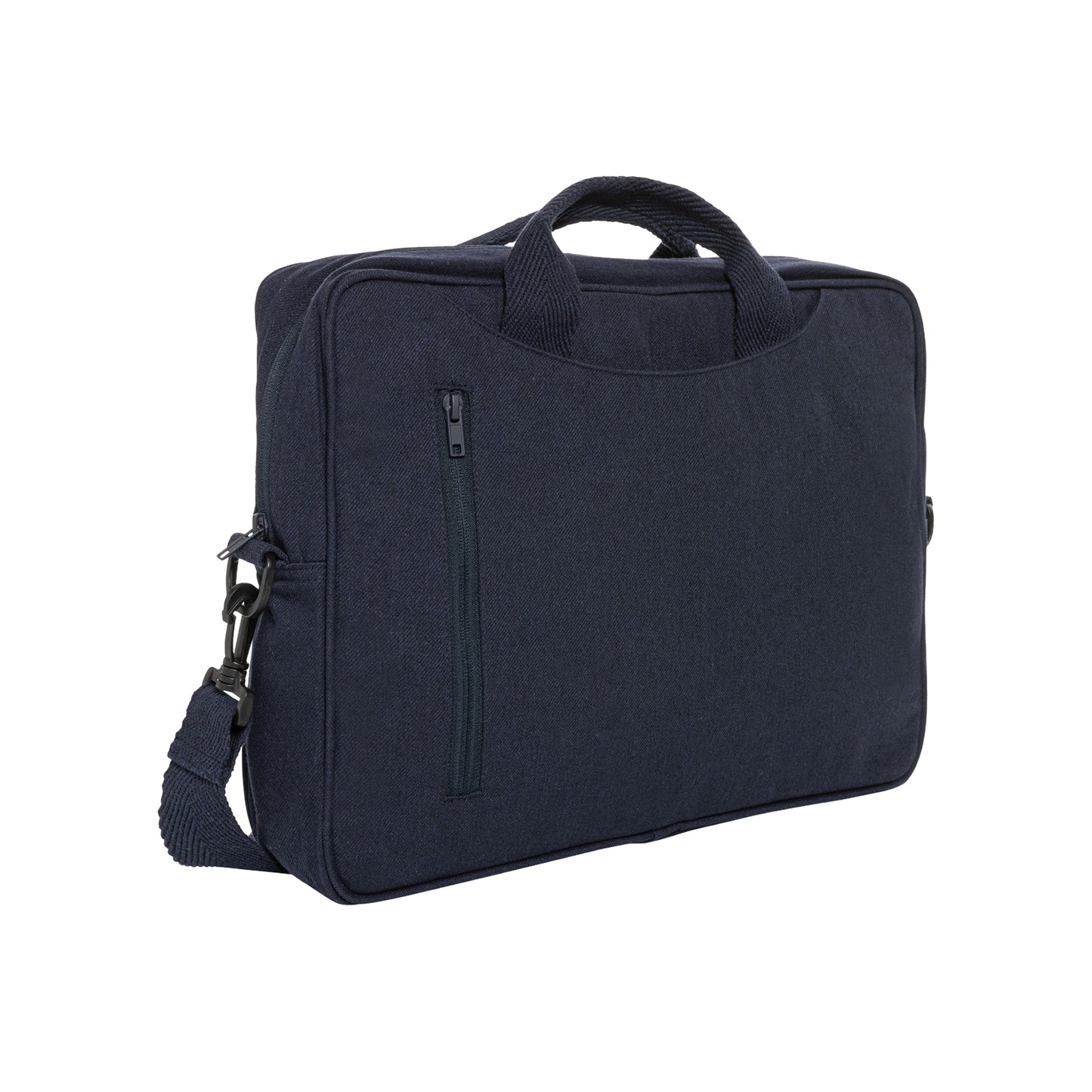 Navy - Front - XD Collection Laluka Recycled Cotton Aware Laptop Bag