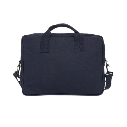 Navy - Back - XD Collection Laluka Recycled Cotton Aware Laptop Bag