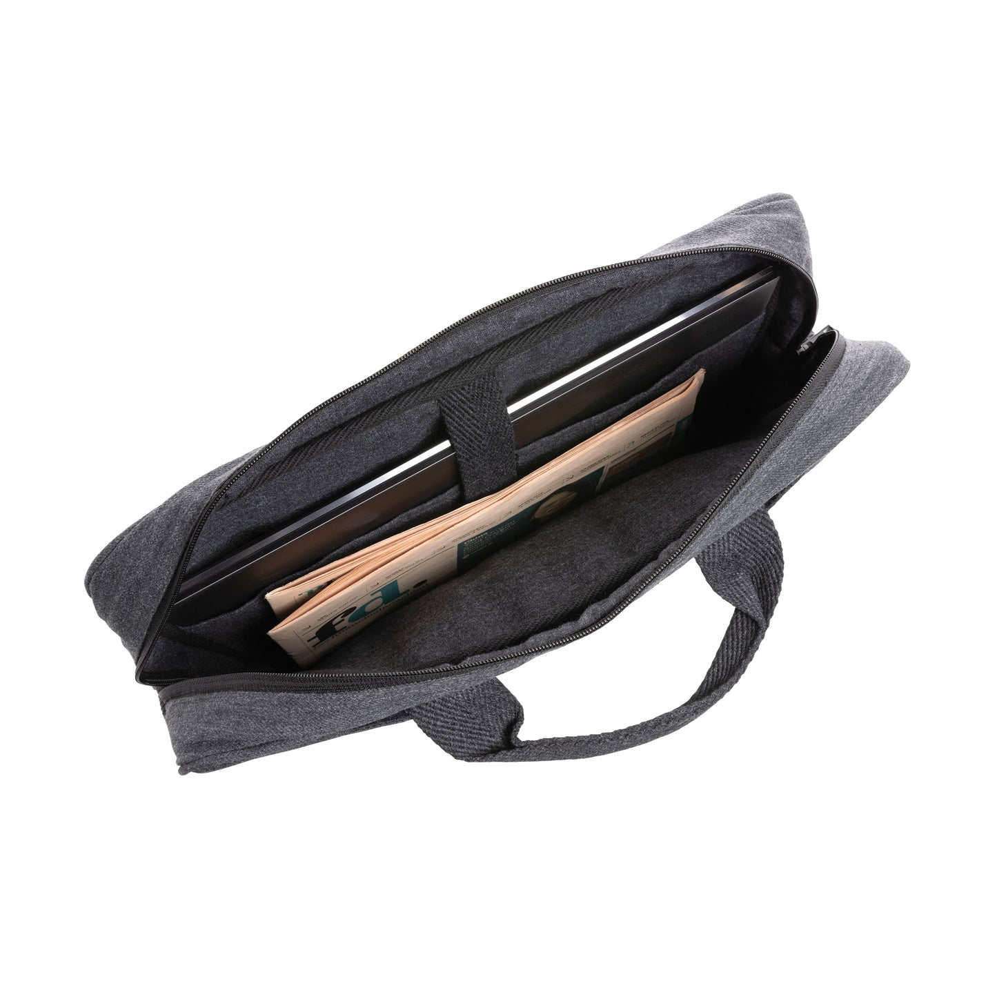 Anthracite - Side - XD Collection Laluka Recycled Cotton Aware Laptop Bag
