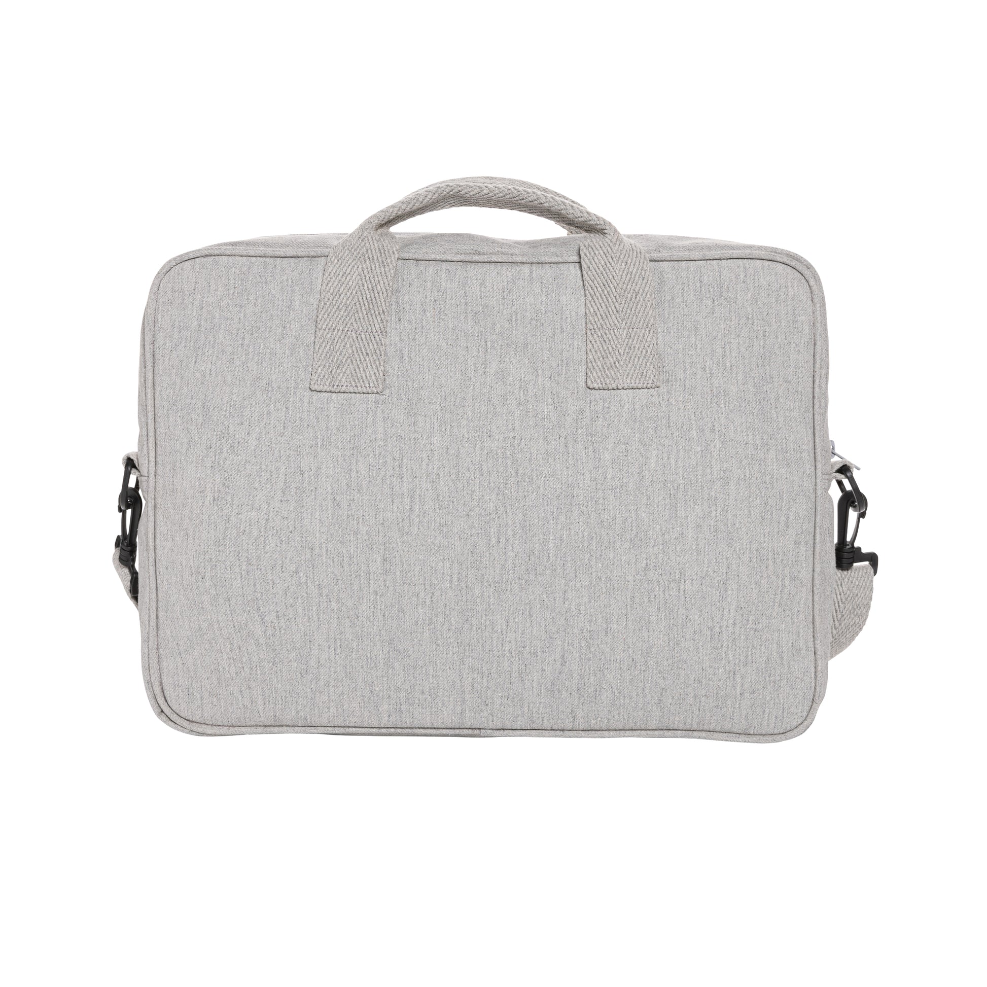 Grey - Back - XD Collection Laluka Recycled Cotton Aware Laptop Bag